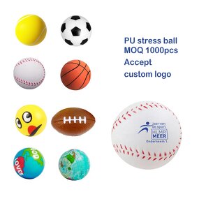 Stress Ball Manufacturer - Cute Customized Logo Foam Toy Round Shape Pu Foam Basket Football