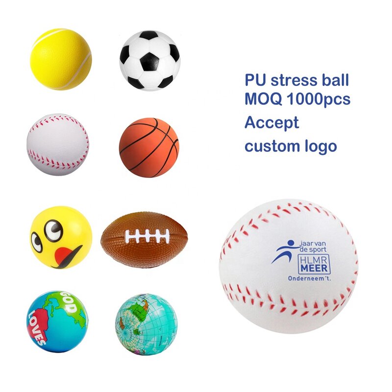 Stress Ball Manufacturer - Cute Customized Logo Foam Toy Round Shape Pu Foam Basket Football