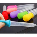 Medicine Dropper Manufacturer - Baby Liquid Droppers Silicone 5 ml Clear with Bulb Tip