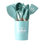 Kitchen Utensils Set Manufacturer - Hot Sale Food Grade Silicone Spatula Brush Spoon 12pcs