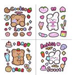 Water Cup Sticker Manufacturer - Hot Sale 3D Cartoon Cute Refrigerator DIY Window