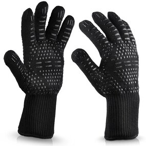 BBQ Gloves Manufacturer - Insulated Oven Heat Resistant Silicone for Kitchen Cooking