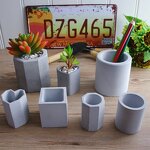 Cement Mold Manufacturer - DIY Clay Succulent Plant Vase Octagon Shape Ashtray