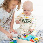 Educational Toy Manufacturer - Hot Sale Balls in Cups Wooden Sorter Game 12 Balls Color Sorting