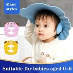 Shower Cap Manufacturer - Babies Adjustable Hair Wash Hat for Kids Ear Protection Safe Plastic
