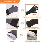BBQ Gloves Manufacturer - Wholesale 932F Heat Resistance Extreme Protection Aramid Oven Mitts