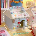 Piggy Bank Manufacturer - Cute House Saving Money Box with Lock and Key