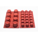 Canele Mould Manufacturer - Nonstick Silicone Cylinder Flower for Cupcake Pudding