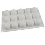Silicone Mold Manufacturer - 15-Cavity Non-Stick 3D Ball Shape for Mousse & Dessert