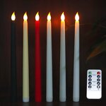 LED Candle Manufacturer - Colorful 3D Flameless Battery Operated Remote Control Taper Flickering