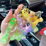 Keychain Manufacturer - Creative LED Plastic UV Printed Starfish Floating Colorful for Girls