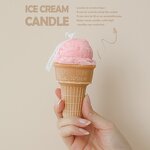 Candle Manufacturer - Ice Cream Cone Shape Creative DIY Aromatherapy with Hand Gifts