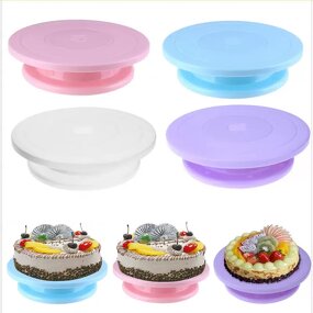 Cake Plate Manufacturer - 14cm Mini Eco-Friendly Plastic Non-Toxic for Fondant Decorating