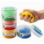 Therapy Putty Manufacturer - Set of 4 Non-Toxic Elastic Silicone Colored Clay for Hand Exercise