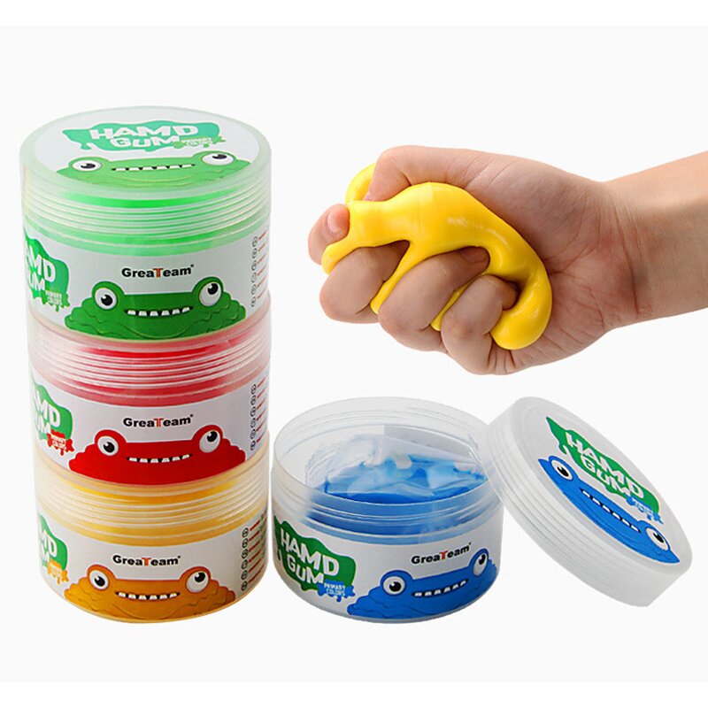 Therapy Putty Manufacturer - Set of 4 Non-Toxic Elastic Silicone Colored Clay for Hand Exercise