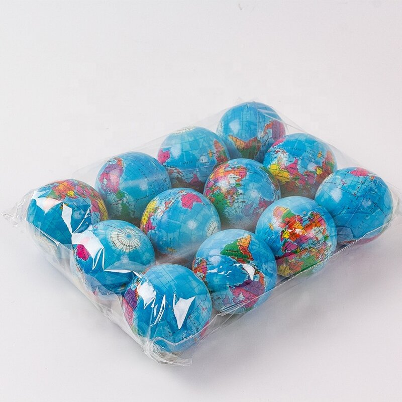 Stress Ball Manufacturer - Customized Logo PU Foam Earth Sports Toy Style