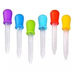 Medicine Dropper Manufacturer - Baby Liquid Droppers Silicone 5 ml Clear with Bulb Tip