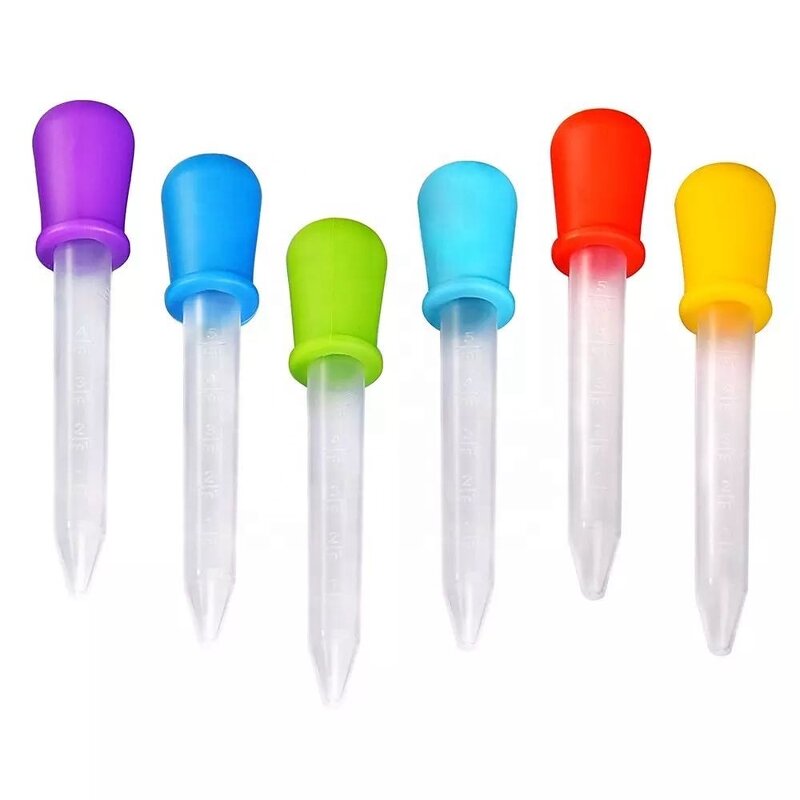 Medicine Dropper Manufacturer - Baby Liquid Droppers Silicone 5 ml Clear with Bulb Tip