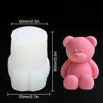 Silicone Mold Manufacturer - Creative Teddy Bear for Aromatherapy Candle & Honey Pot