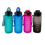 Water Bottle Manufacturer - 700ml Plastic Outdoor Sports with Straw Lid and Time Marker