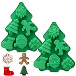 Baking Mold Manufacturer - Christmas Tree Santa Snowman Shape Silicone Non-Stick