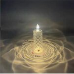 LED Candle Light Manufacturer - Romantic Rose Pattern Flameless with Refraction Halo Projection