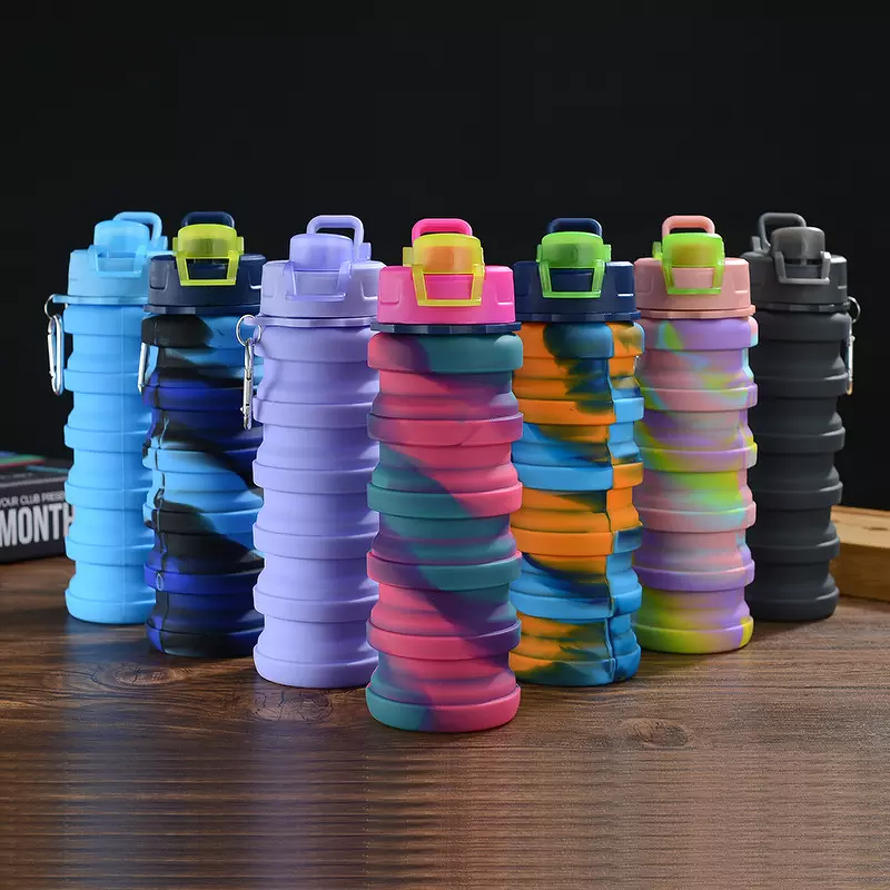 Water Bottle Manufacturer - Foldable Silicone Expandable Collapsible Reusable for Hiking