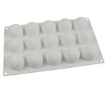 Silicone Mold Manufacturer - 15-Cavity Non-Stick 3D Ball Shape for Mousse & Dessert