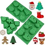 Baking Mold Manufacturer - Christmas Tree Santa Snowman Shape Silicone Non-Stick