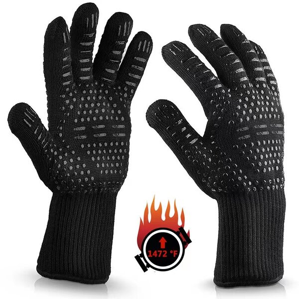 BBQ Gloves Manufacturer - Customized Barbecue Oven Glove OEM 1472F Extreme Heat Resistant