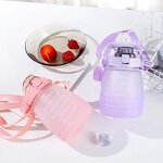 Water Bottle Manufacturer - Wholesale Portable Frosting Kids Sports with Time Marker