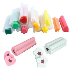 Soap Mold Manufacturer - Silicone Custom Long Tube Column Heart Star for Cake Tools