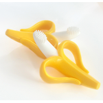 Chew Toy Manufacturer - New Arrival Banana Shaped Silicone Sensory Baby Toothbrush