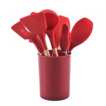 Kitchen Utensils Set Manufacturer - Hot Sale Food Grade Silicone Spatula Brush Spoon 12pcs