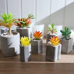 Cement Mold Manufacturer - DIY Clay Succulent Plant Vase Octagon Shape Ashtray