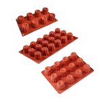 Canele Mould Manufacturer - Nonstick Silicone Cylinder Flower for Cupcake Pudding