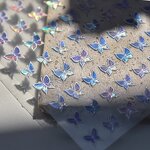 5D Gel Nail Stickers - 2025 French Tomoni Jelly Shine Flower Spa Decals