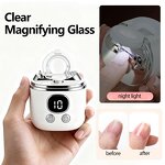 2 in 1 Electric Nail Clipper - Fully Automatic with Magnifier Adults Baby Tool