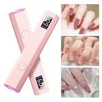 Mini UV Pink Nail Lamp - 3w 42 Leds Rechargeable Enduring Spotlight Beads