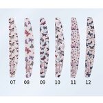 Half Moon Nail File - Wholesale Logo Printed Butterfly Flower 100/180 Grit Tool