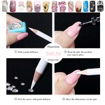 Round Rhinestones - 6 Grids Colorful 3D DIY Resin Jewelry Crystals Nail Decor