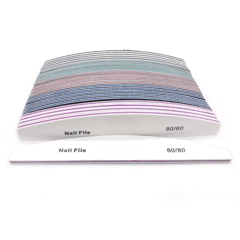 Double-Sided Nail File - Durable Fully Washable Custom Logo 100/180 Grit Tool