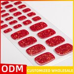 Press on Nail Stickers - Strongest Glue French Design Toes 3D Gel Art Salon Tool