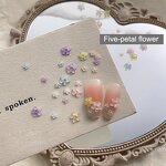3D Flower Rhinestones - Wholesale Transparent Five-Petal Mini Ice Permeable Decor