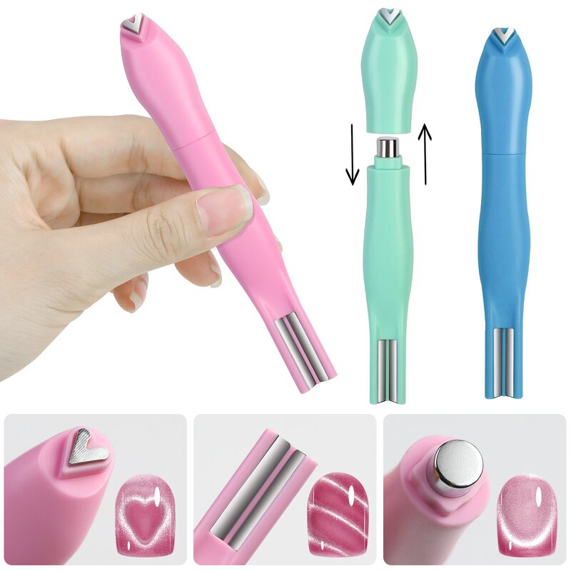 3 in 1 Cat Eye Magnet - Double-head Magic Stick French Line Nail Art Tool
