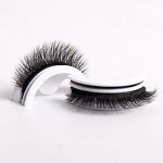 Self-adhesive False Lashes - Natural Mink Faux Long Black Band 1 Pair Box Pack