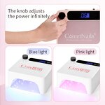 86W UV LED Nail Lamp - 2025 Professional Rechargeable Portable with Steel Tray