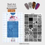 Christmas Nail Stamping Plate - Eco-friendly 5 Colors Deer Tree Transfer Template