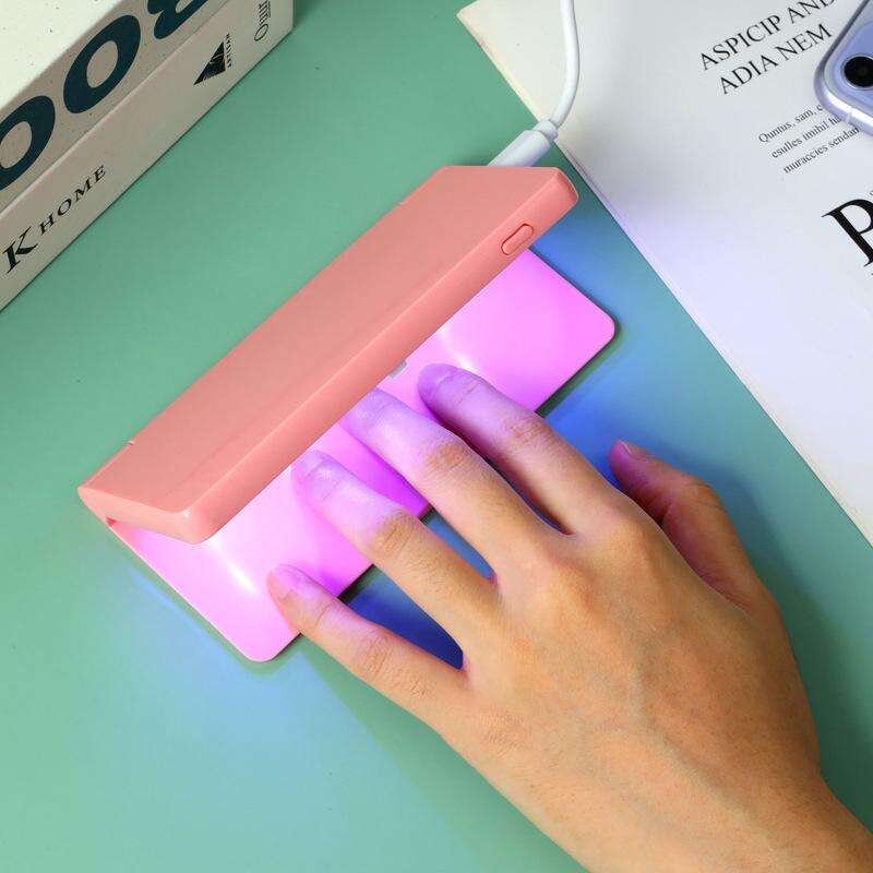 Mini LED Nail Lamp - 8W USB Foldable UV Light Portable Manicure Home Use