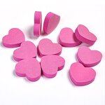 Heart Sponge Nail File - 100/180 Mini Pink Double Side Trimmer Buffer Tool
